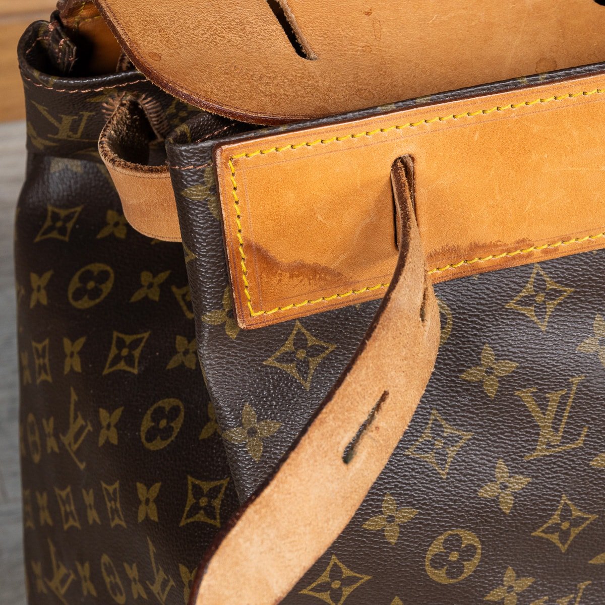 20thC LOUIS VUITTON STEAMER BAG IN MONOGRAM CANVAS, MADE IN FRANCE